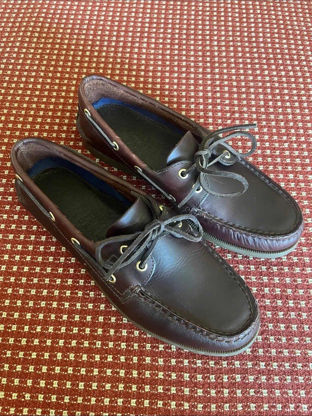 Men’s Sperry Topsider Brown Leather Boat Shoes